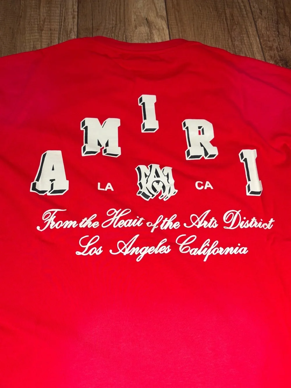 Amiri Mens Red Tee Shirt Short Sleeve Brand New Size Small,XL